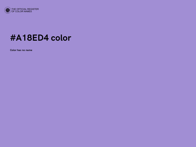 #A18ED4 color image