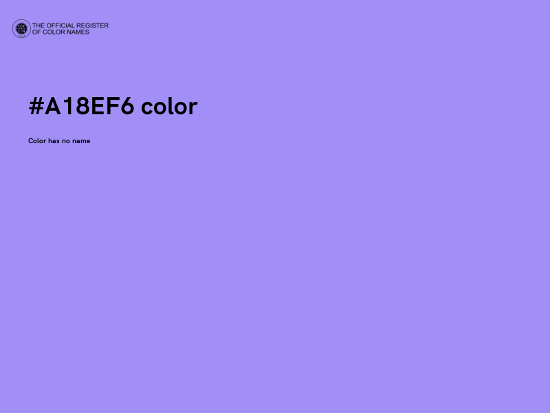 #A18EF6 color image