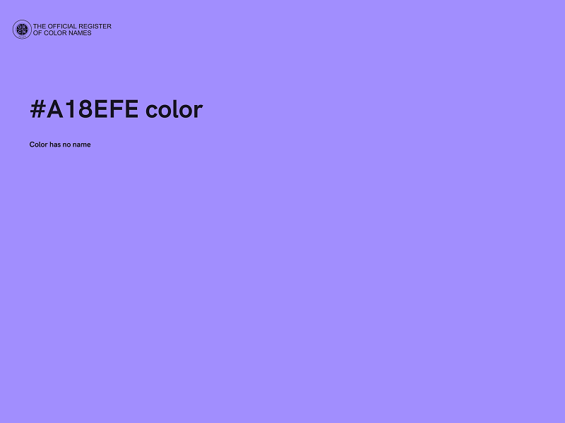 #A18EFE color image