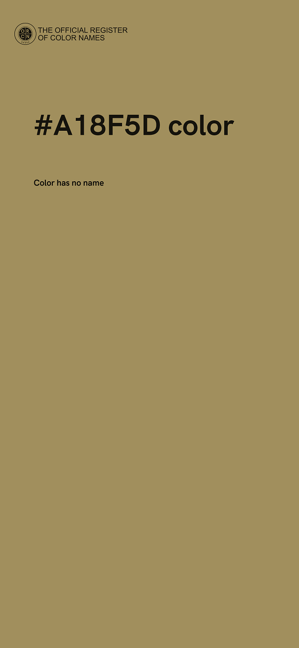 #A18F5D color image