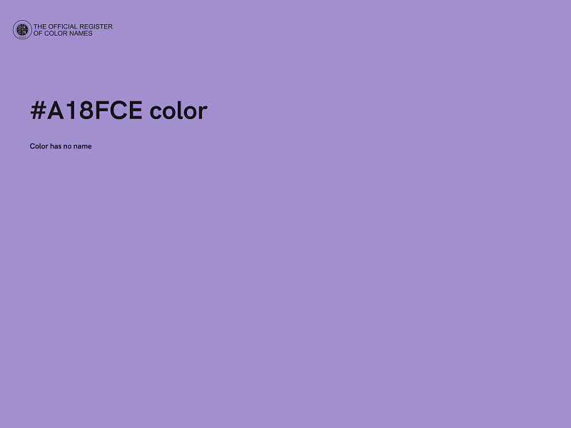 #A18FCE color image