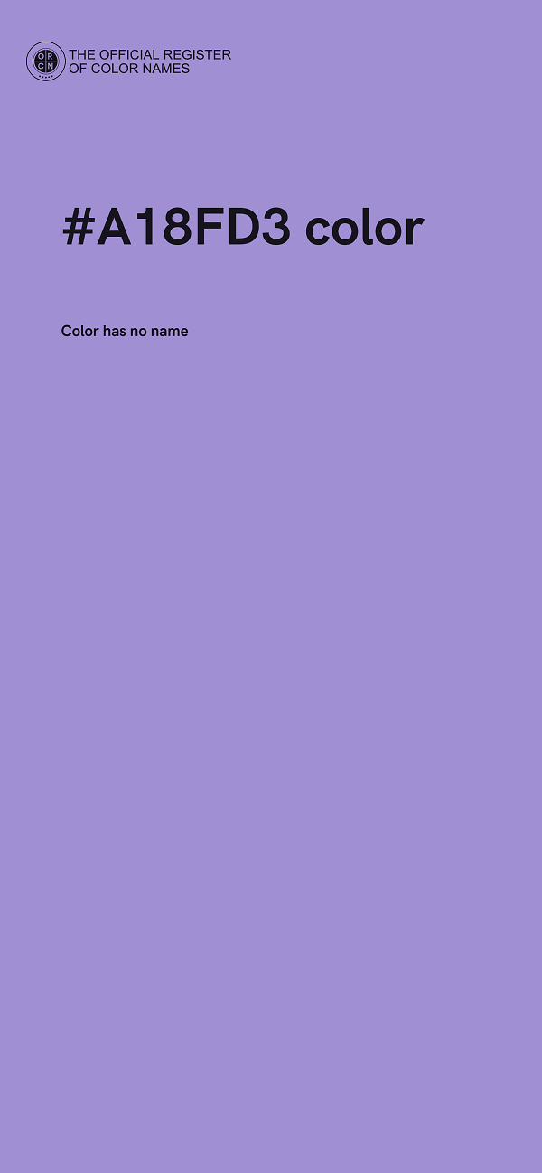 #A18FD3 color image