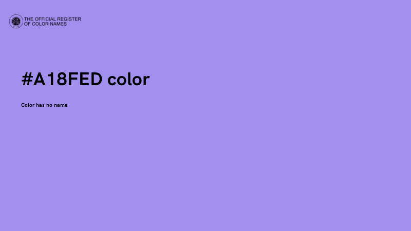 #A18FED color image