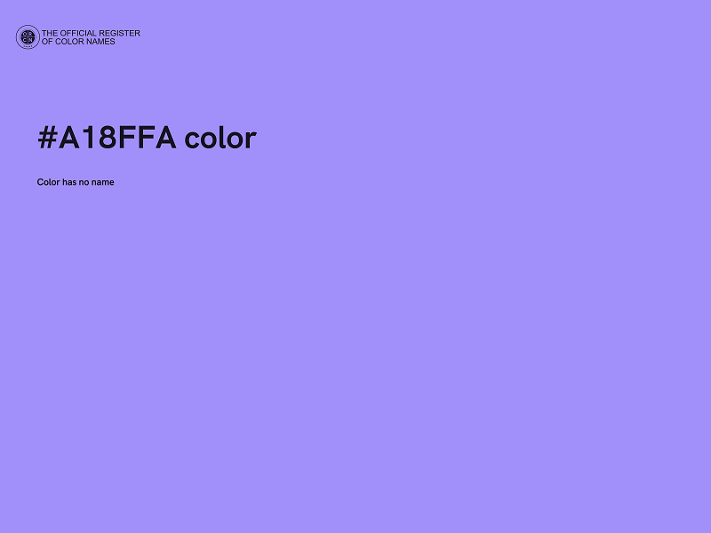 #A18FFA color image