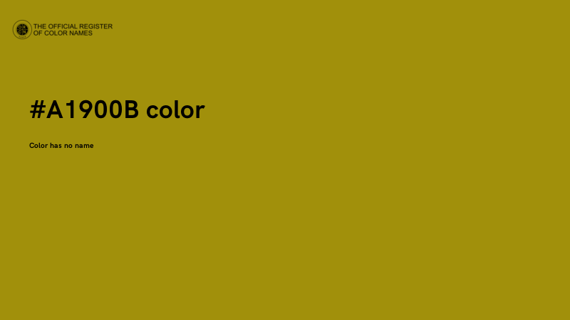 #A1900B color image