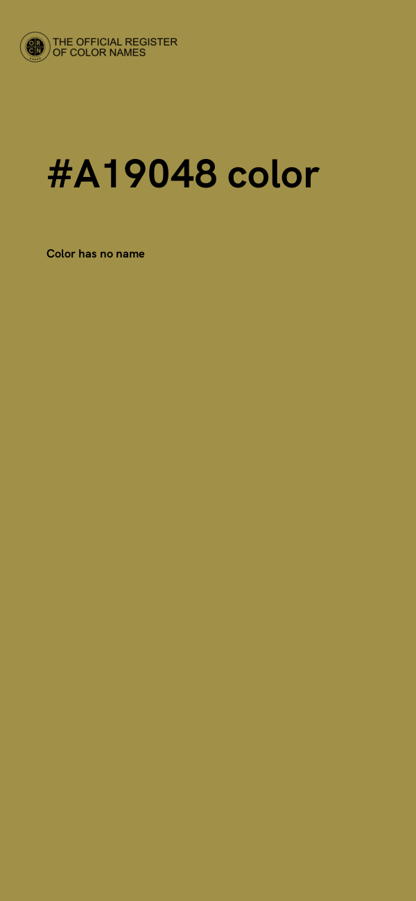 #A19048 color image