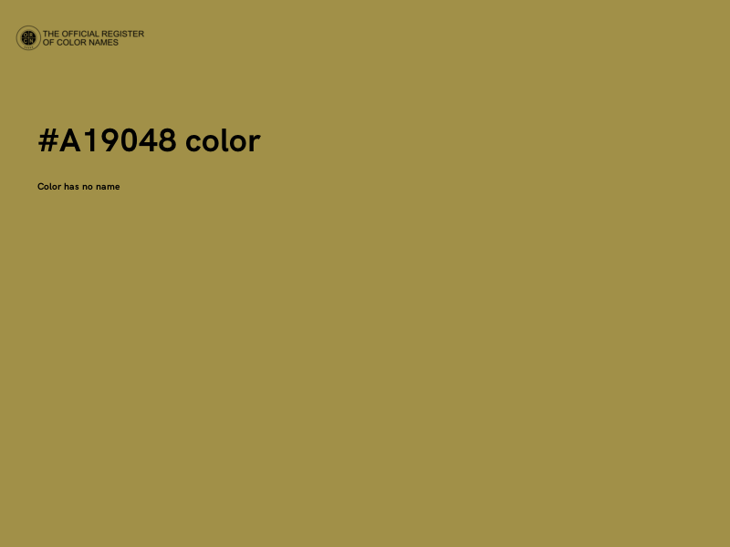 #A19048 color image