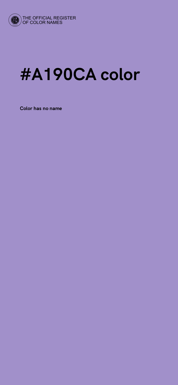 #A190CA color image