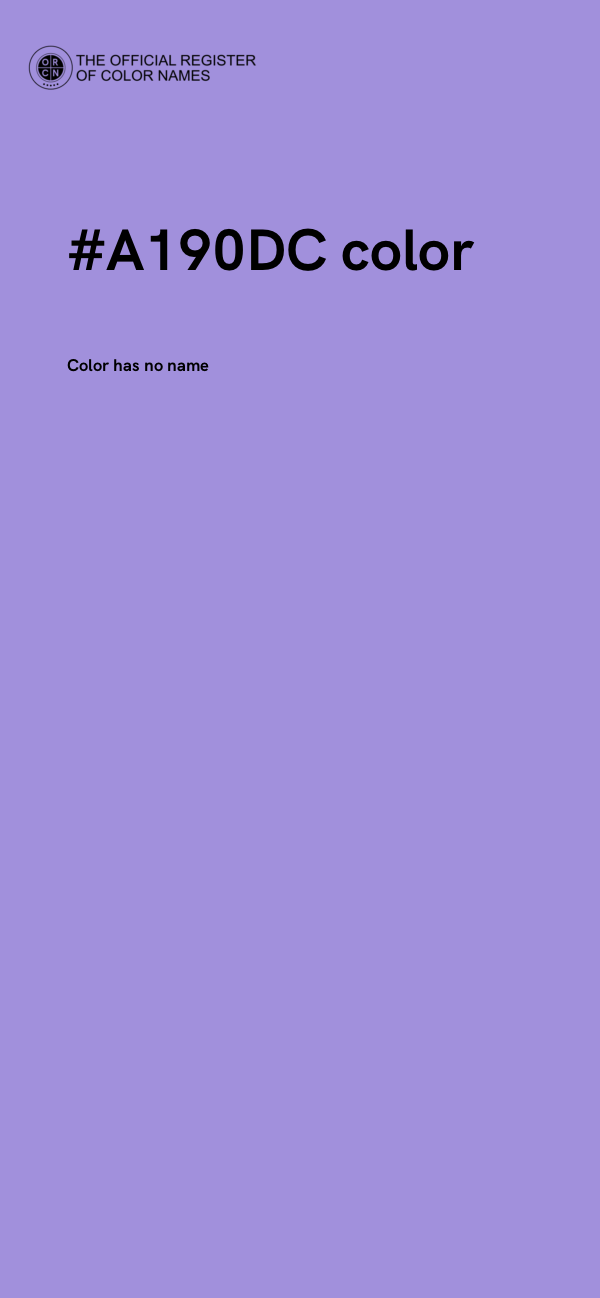 #A190DC color image