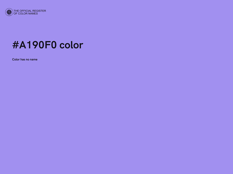 #A190F0 color image