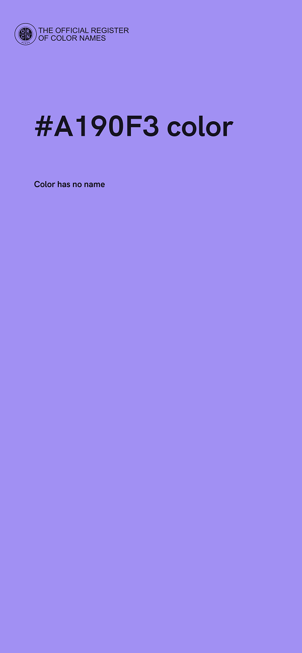 #A190F3 color image