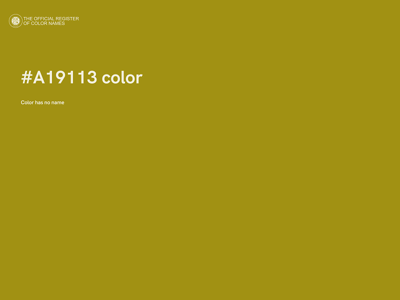 #A19113 color image