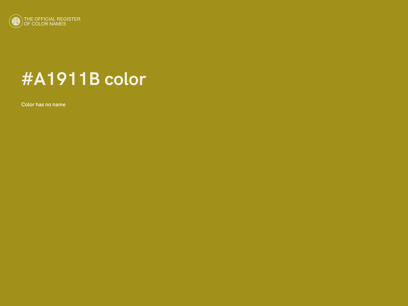 #A1911B color image