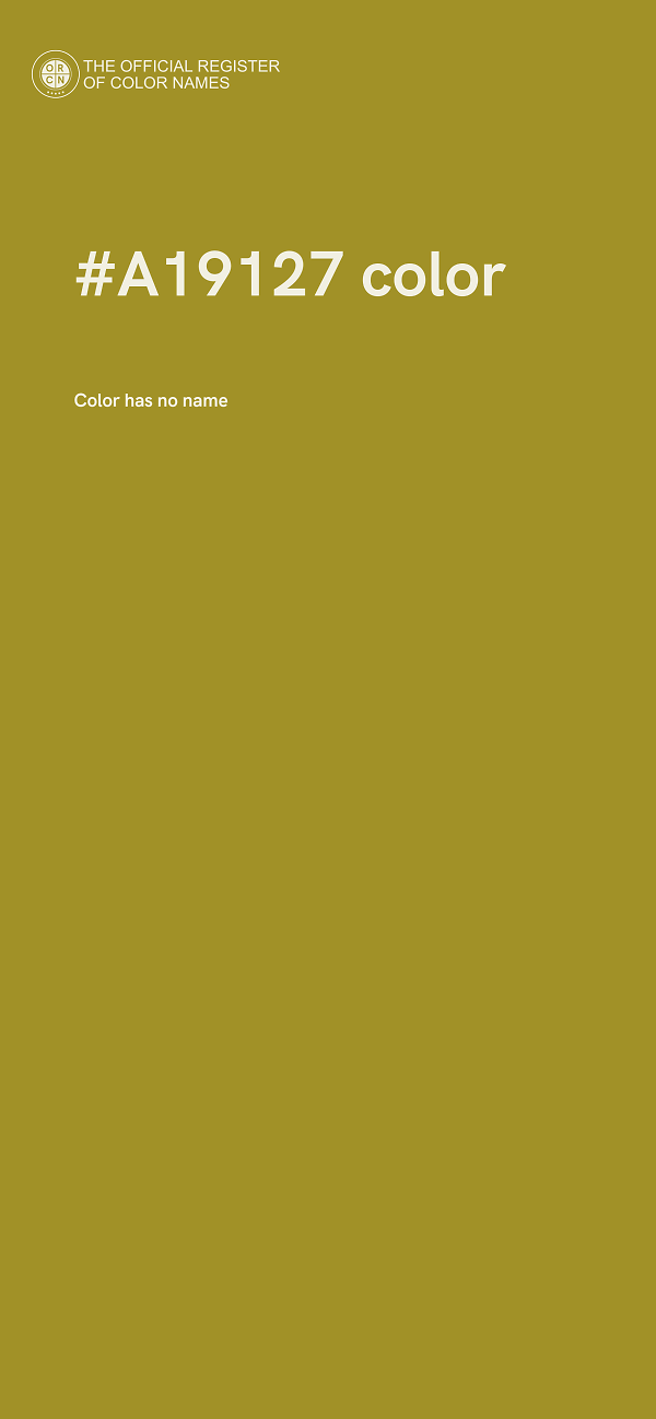 #A19127 color image
