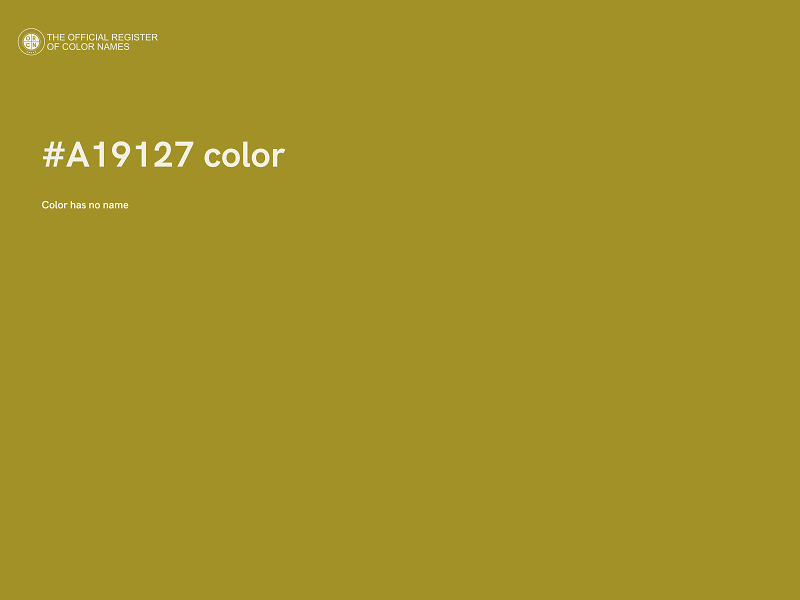#A19127 color image