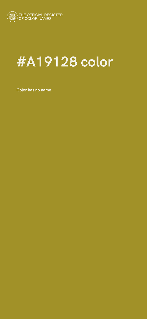 #A19128 color image