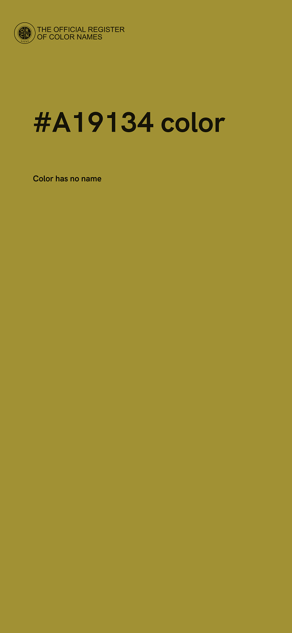 #A19134 color image