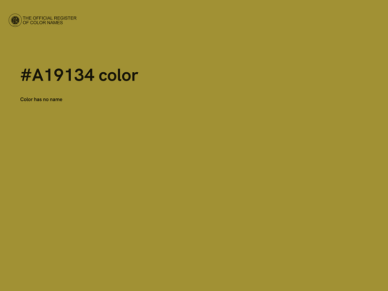 #A19134 color image