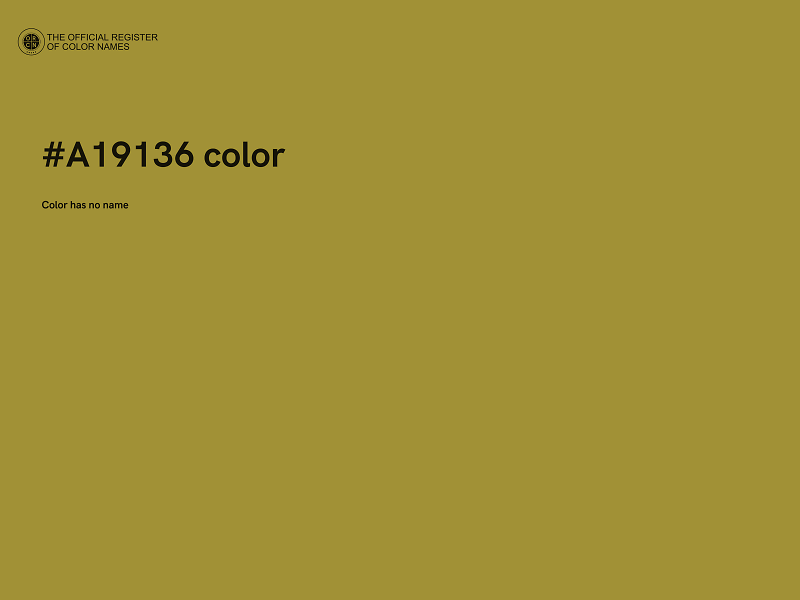 #A19136 color image