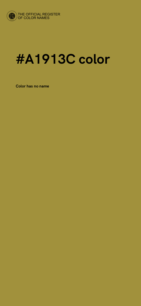 #A1913C color image