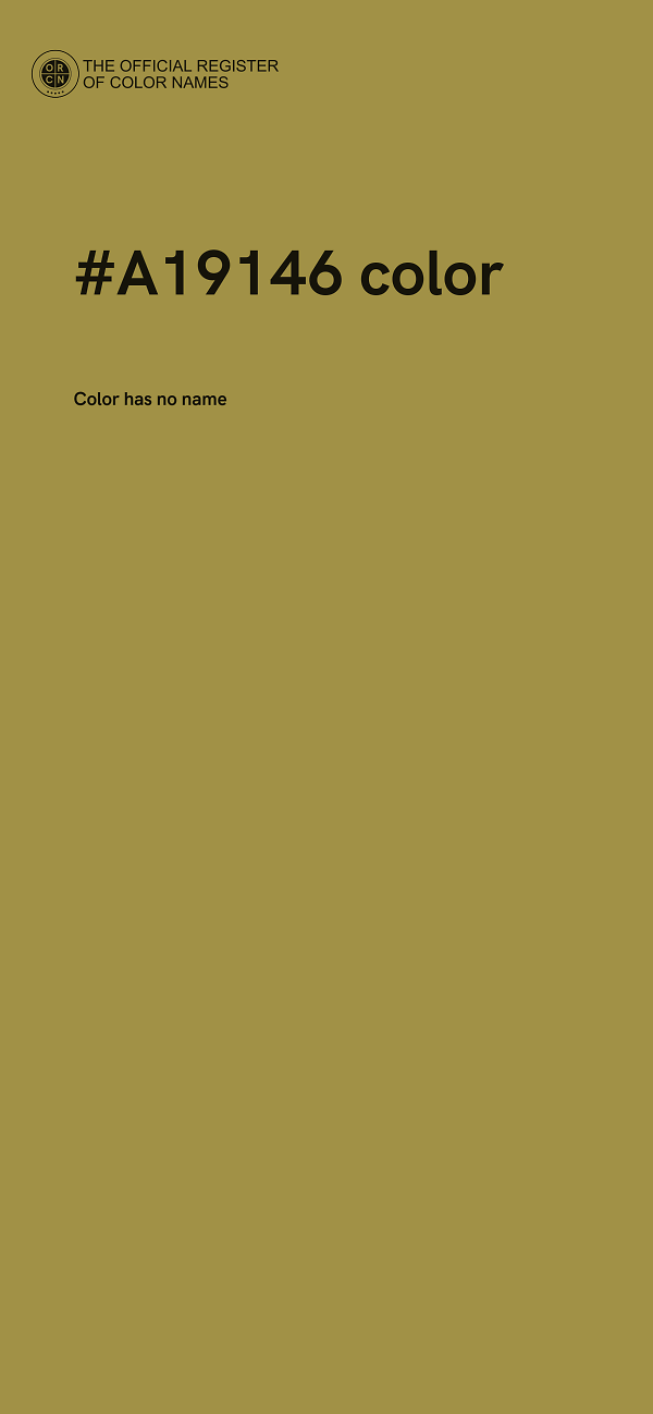 #A19146 color image