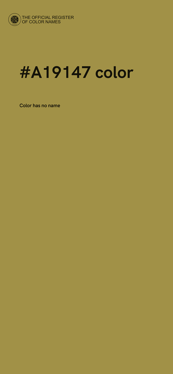 #A19147 color image