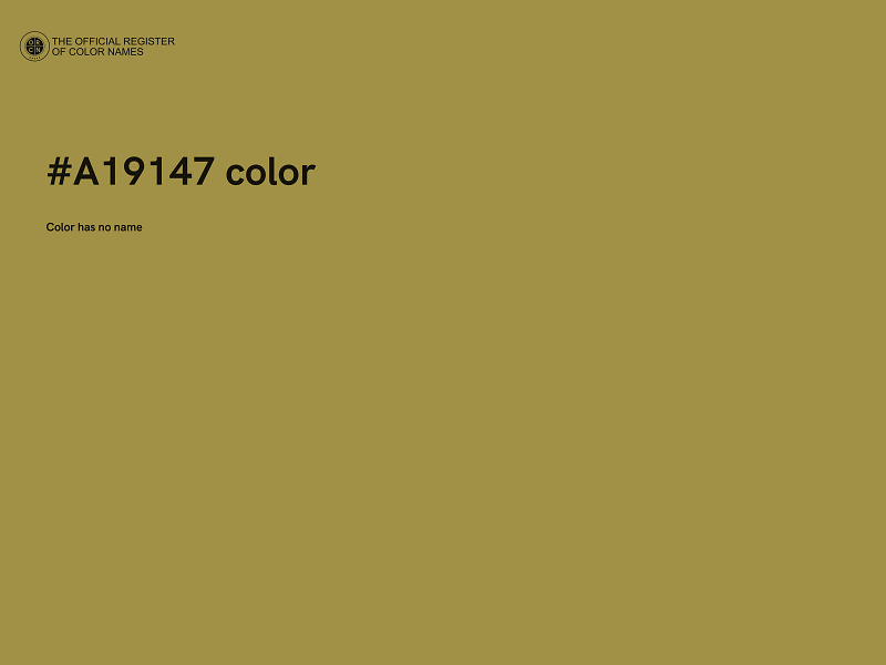 #A19147 color image