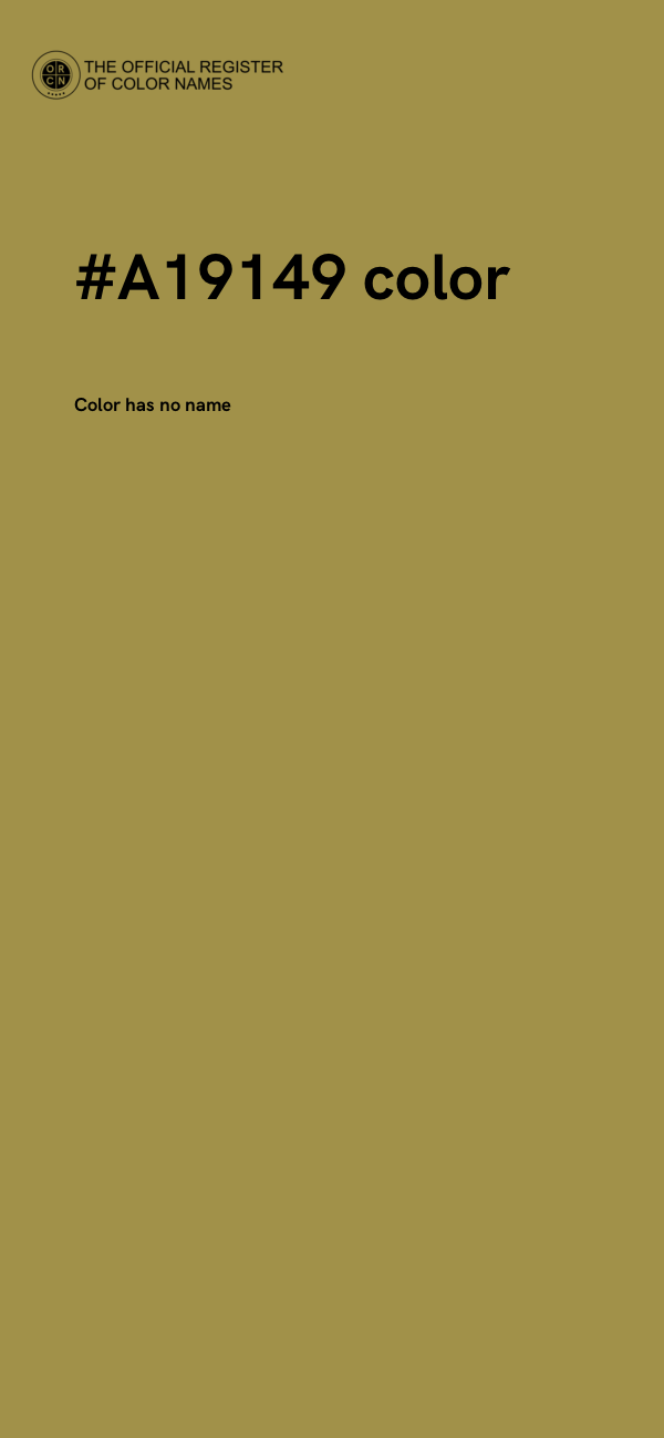 #A19149 color image