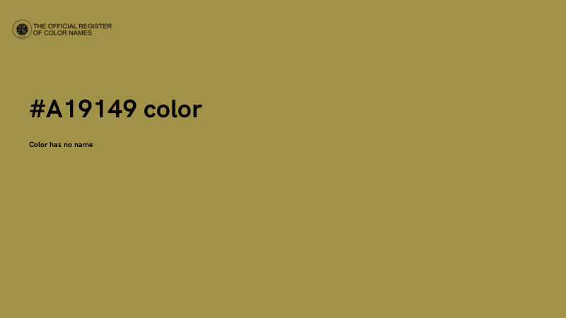 #A19149 color image