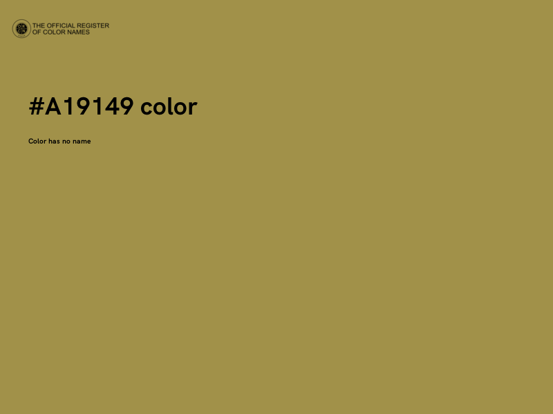 #A19149 color image