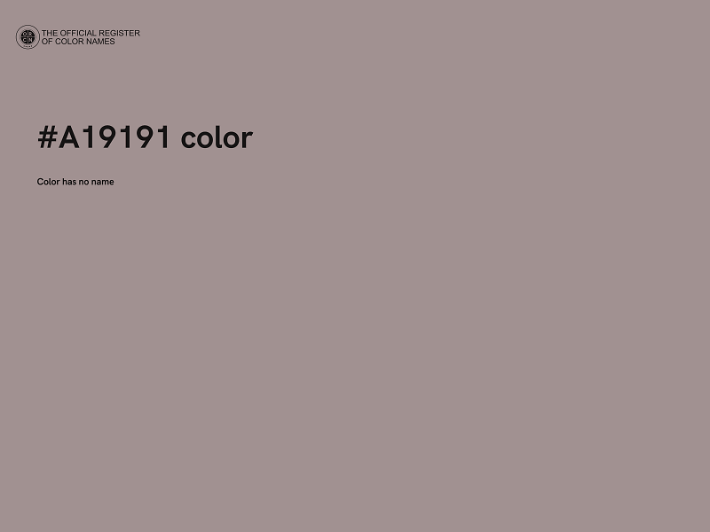 #A19191 color image