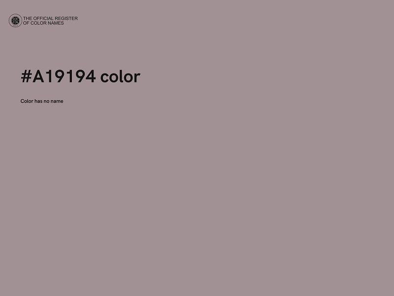 #A19194 color image