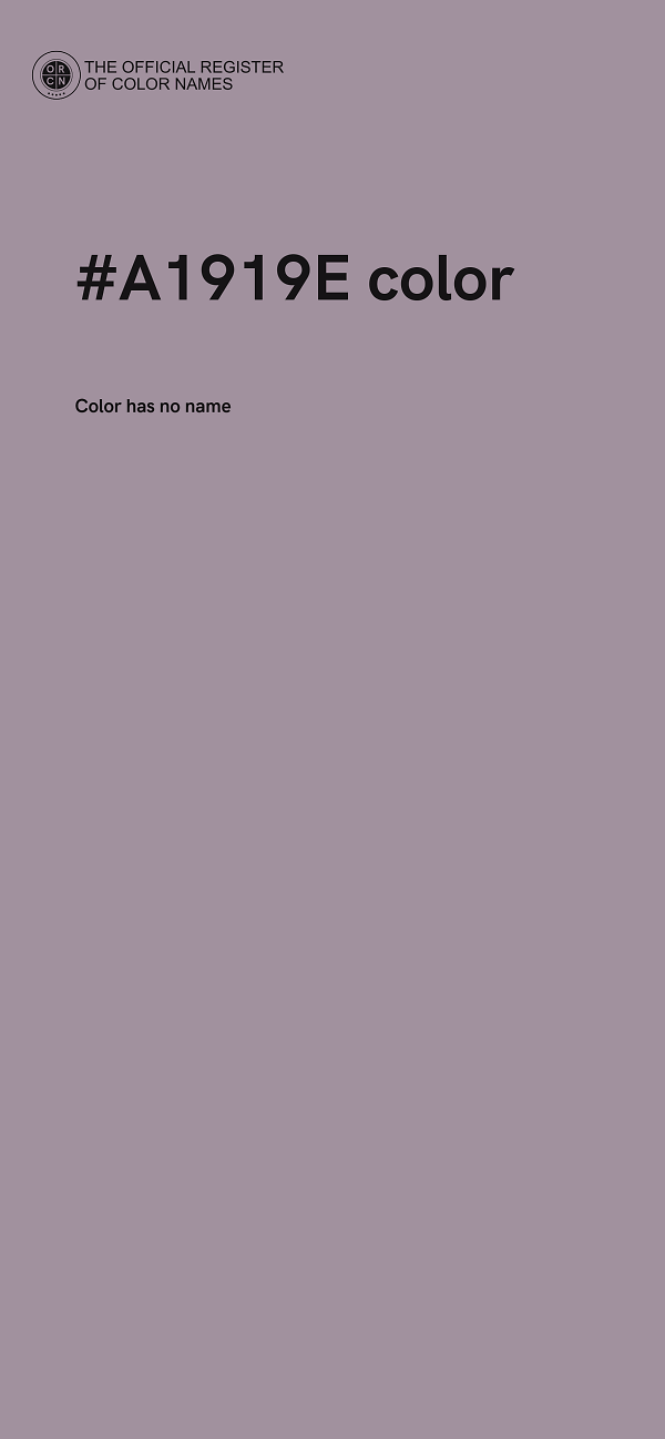 #A1919E color image