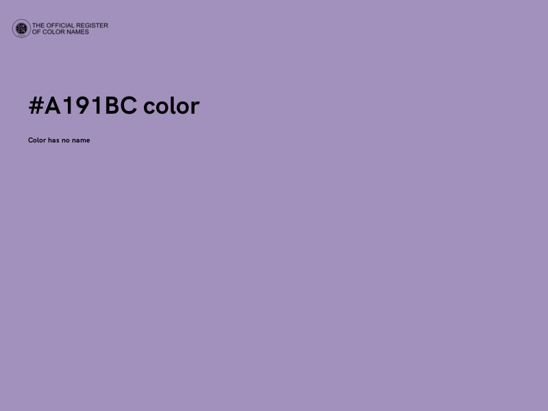 #A191BC color image