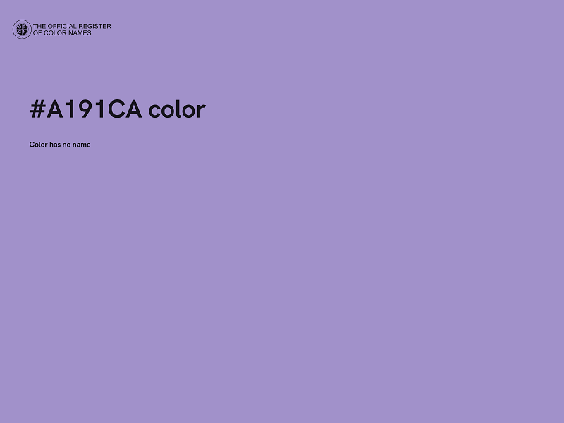 #A191CA color image