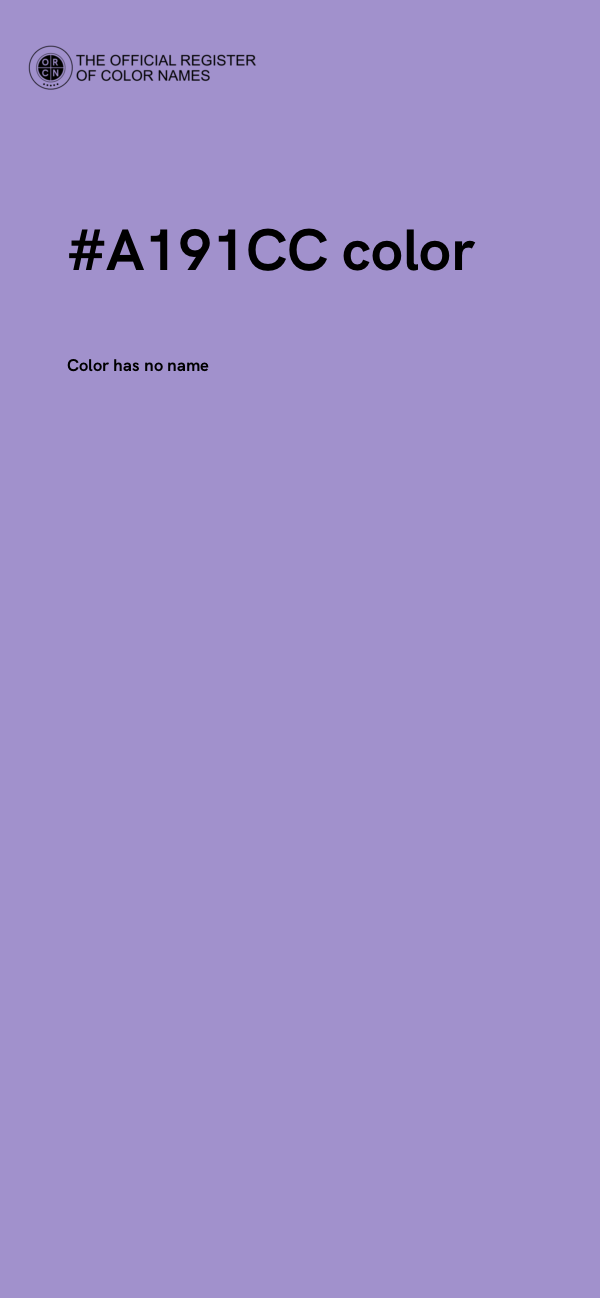 #A191CC color image