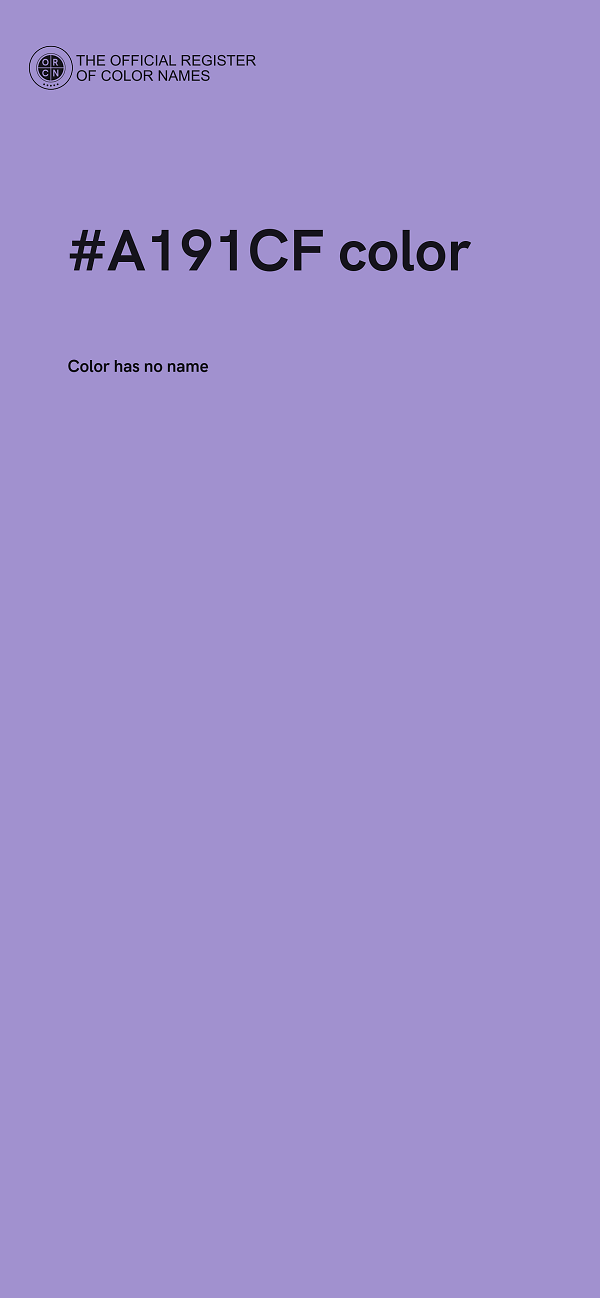 #A191CF color image