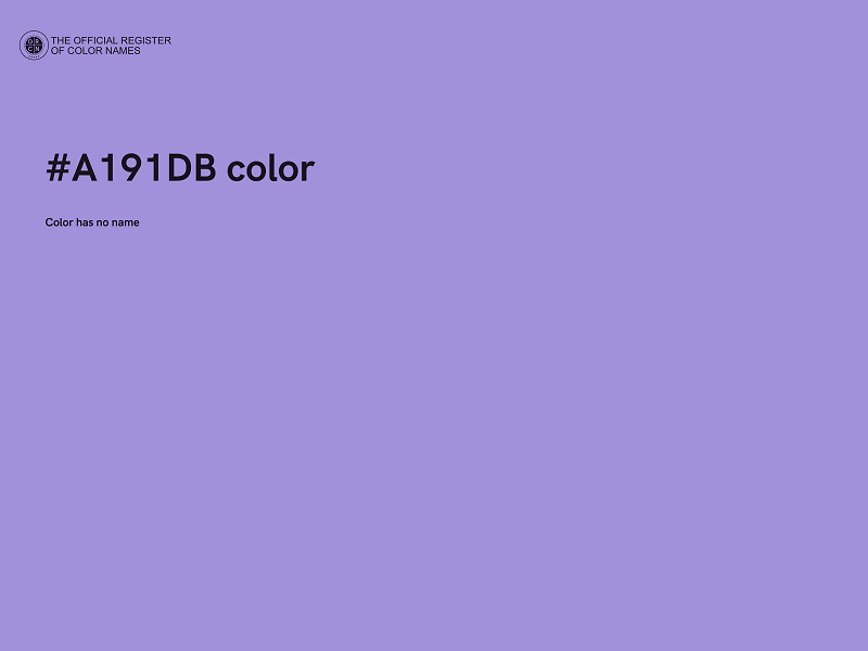 #A191DB color image