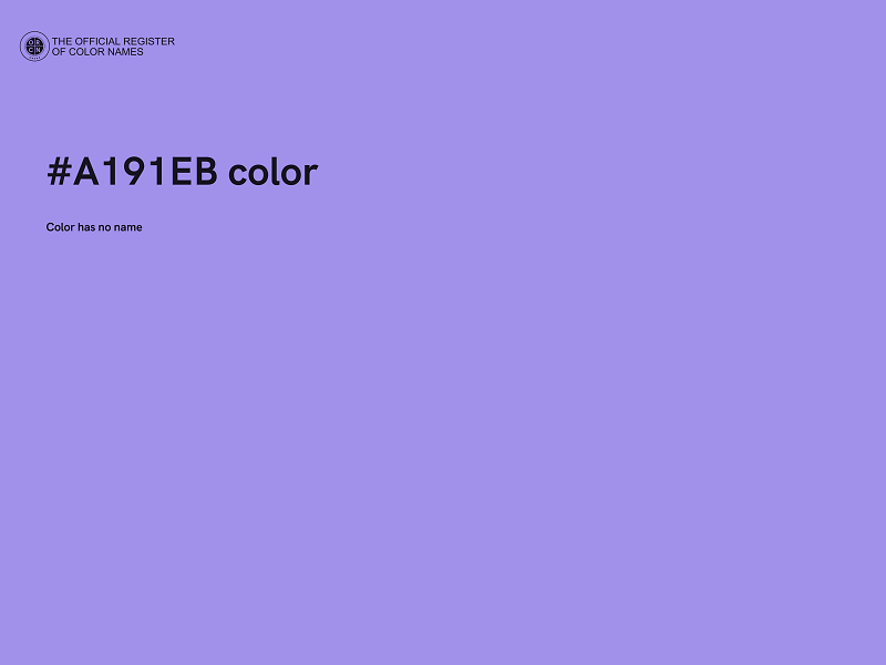 #A191EB color image