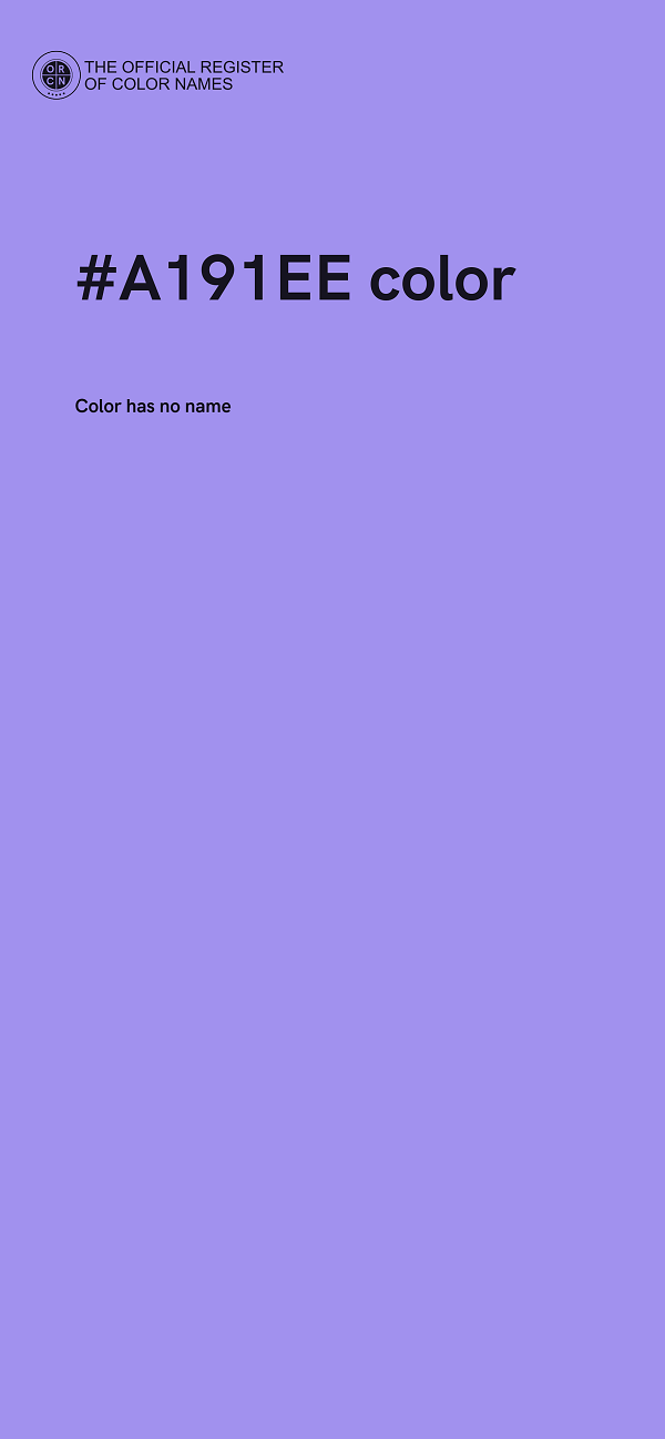 #A191EE color image