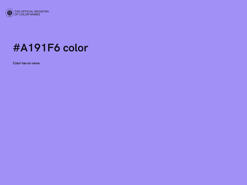 #A191F6 color image