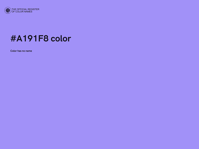 #A191F8 color image