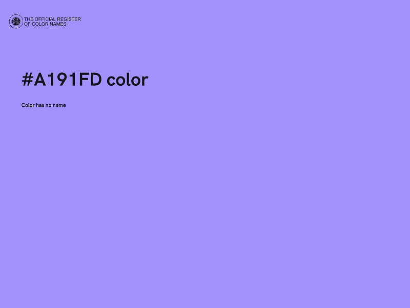 #A191FD color image