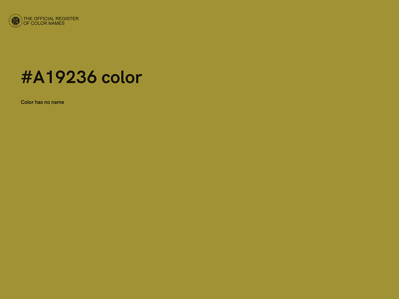 #A19236 color image