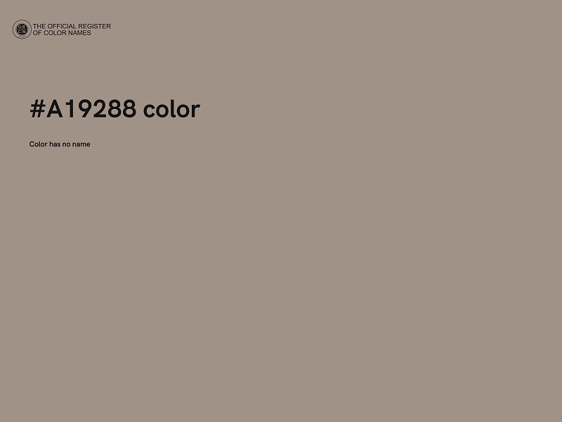 #A19288 color image