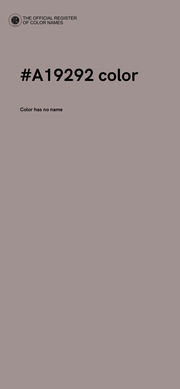 #A19292 color image