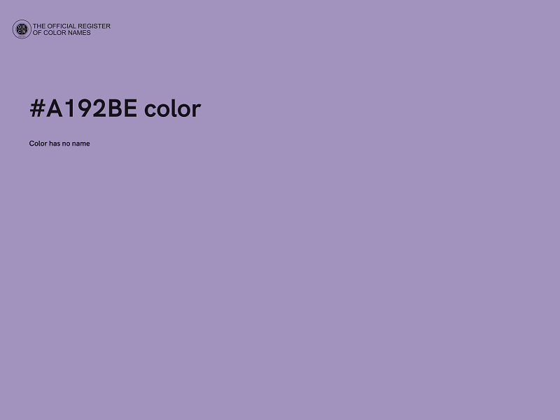 #A192BE color image