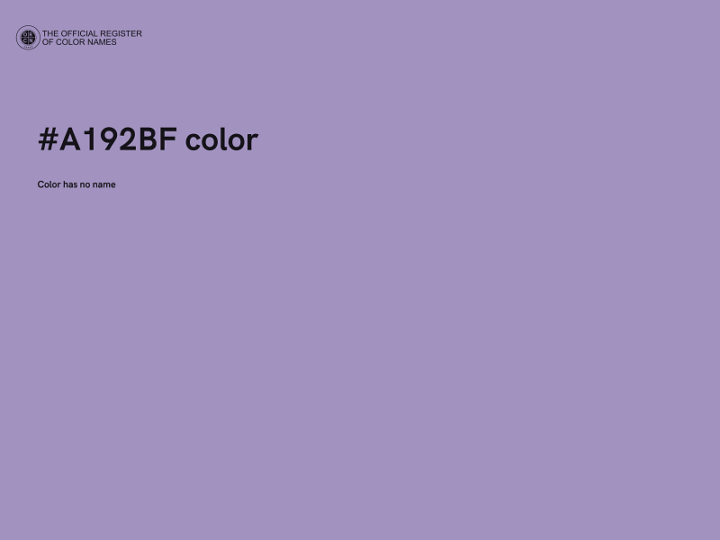 #A192BF color image