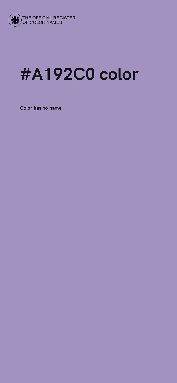#A192C0 color image