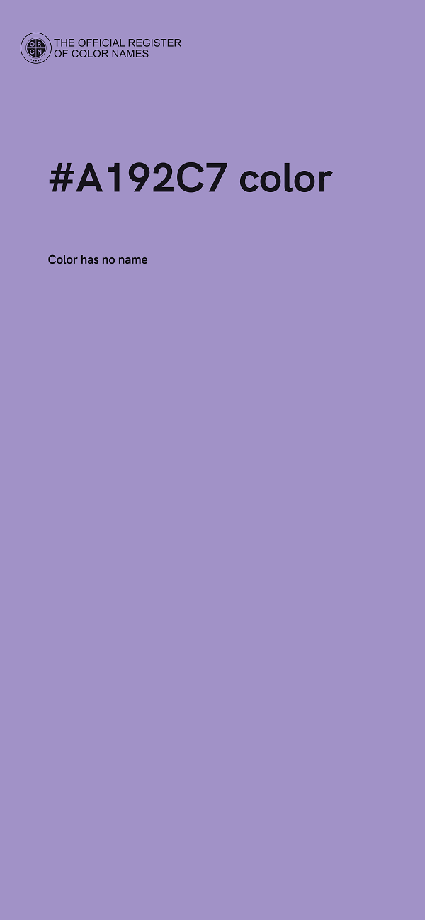 #A192C7 color image